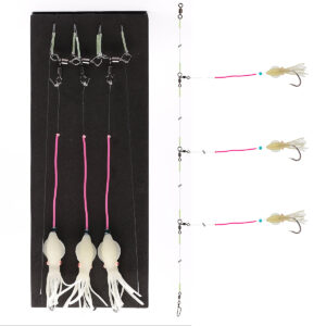 Монтаж Daiwa Grand Wave Deadbait Rig 300cm 0.7/0.8mm #5/0 White (16517-255)