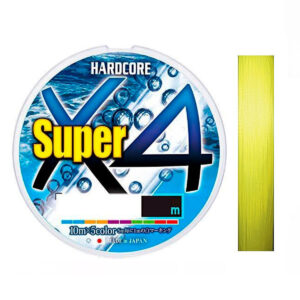 Шнур Duel Hardcore Super X4 150m Hi-Vis Yellow 13.0kg 0.24mm #2.0 (H4490-Y)