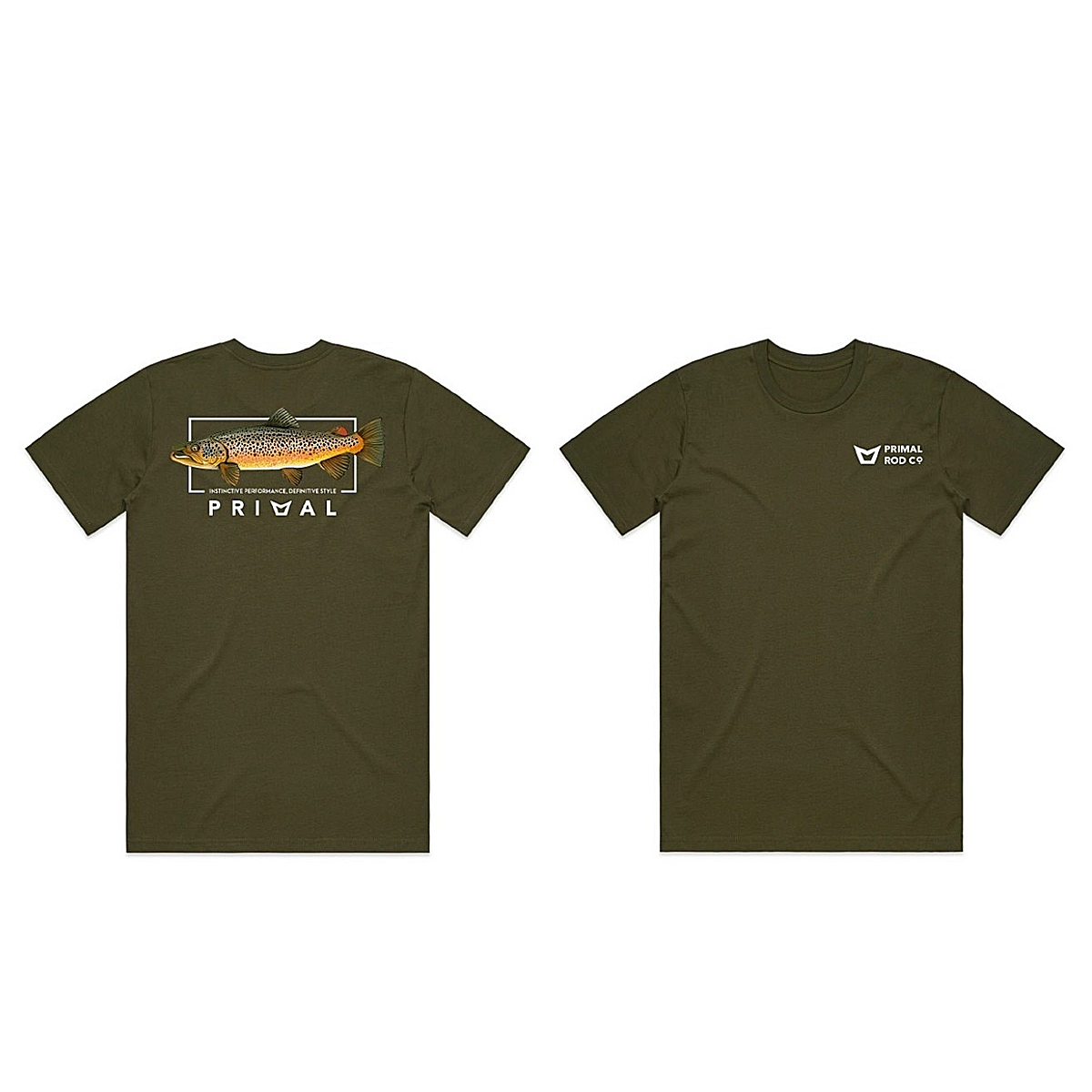 Футболка Primal Artist Tee Brown Trout Olive M (PRH-PAT-BTO-M) купити в Україні OnRiver.com.ua Футболка Primal Artist Tee Brown Trout Olive M (PRH-PAT-BTO-M)
