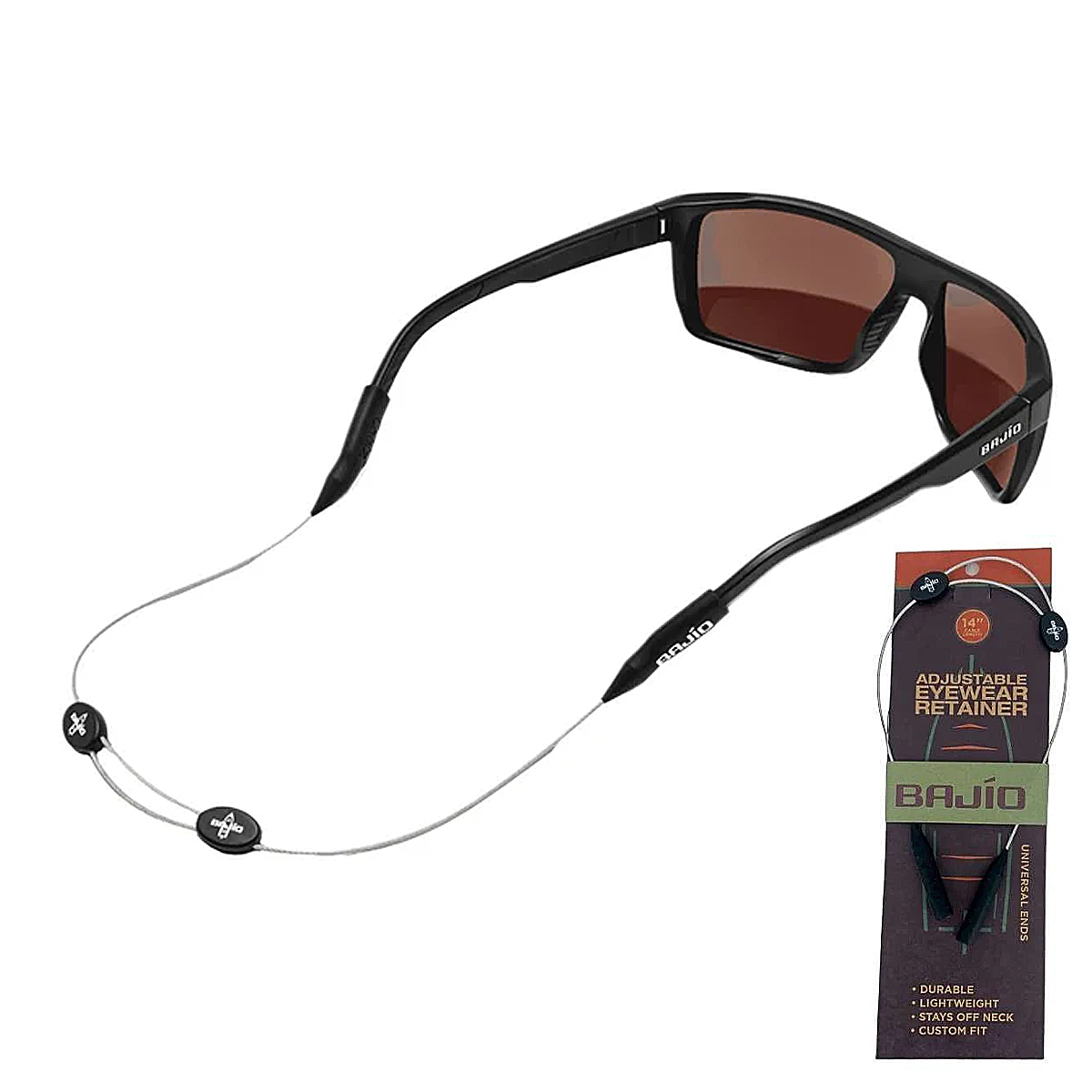 Тримач для окулярів Bajio Sunglasses Keeper Zip - Clear Silver (KEEPZIP-CS) купити в Україні OnRiver.com.ua Тримач для окулярів Bajio Sunglasses Keeper Zip - Clear Silver (KEEPZIP-CS)
