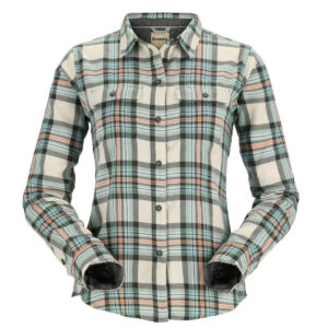 Сорочка жіноча Simms Wms Santee Flannel Shirt Seafoam Camp Plaid XS (13567-657-10)