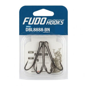 Двійник Fudo Long Double 88 Hook Black 2 10 шт. (FHBN88882/10)