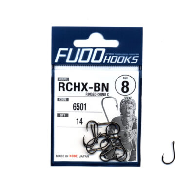 Гачки Fudo Ringed Chinu X Black 8 (14 шт.) (FHBN65018)